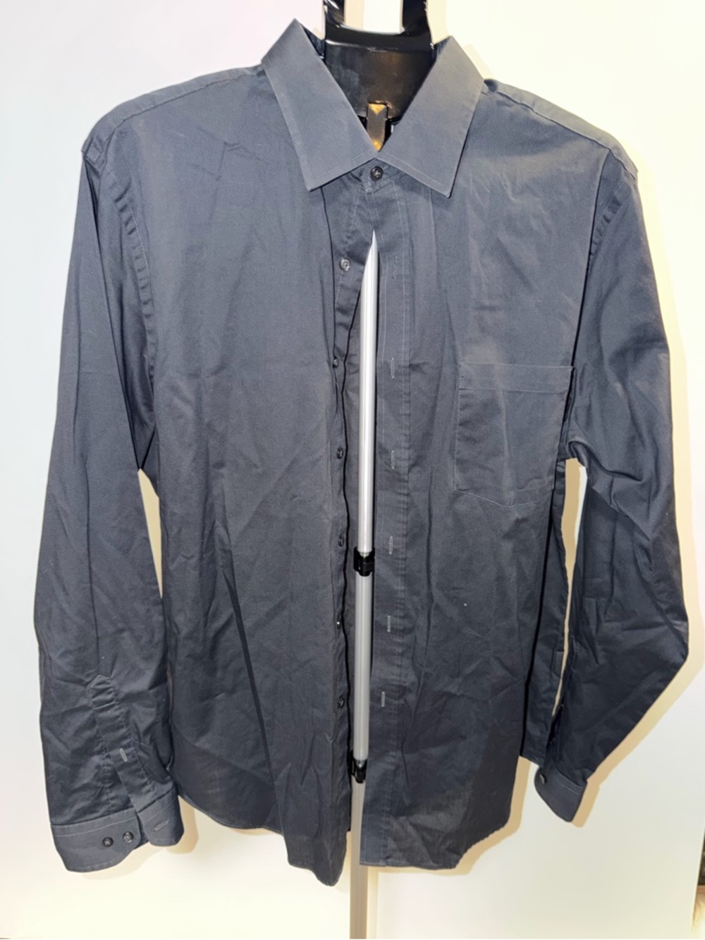 Van Heusen Dark Blue Long Sleeve Dress Shirt
